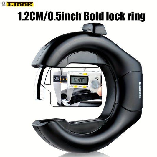 ETOOK Heavy-Duty Bike Lock - Anti-Theft U-Shaped Crab Claw Design for Mountain & Road Bikes, Stainless Steel Frame with Paint Finish