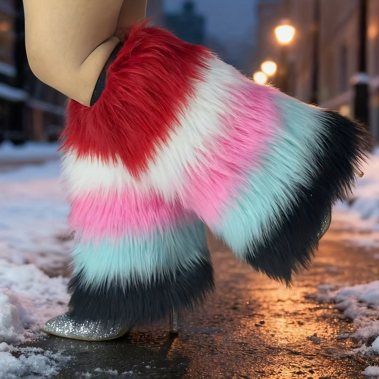 1 Pair of Autumn-Winter Snowscape