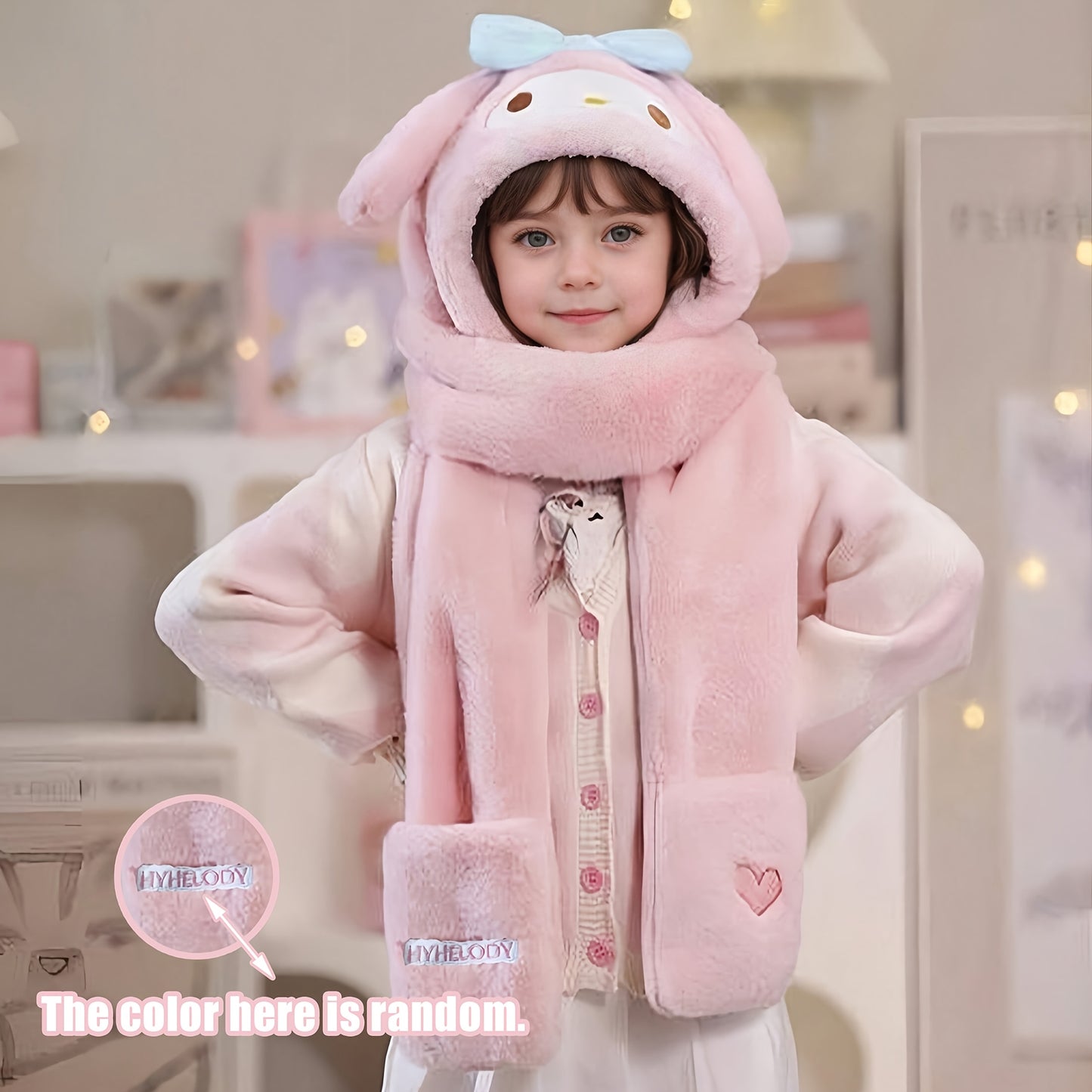 1pc Sanrio Kuromi Plush Hat