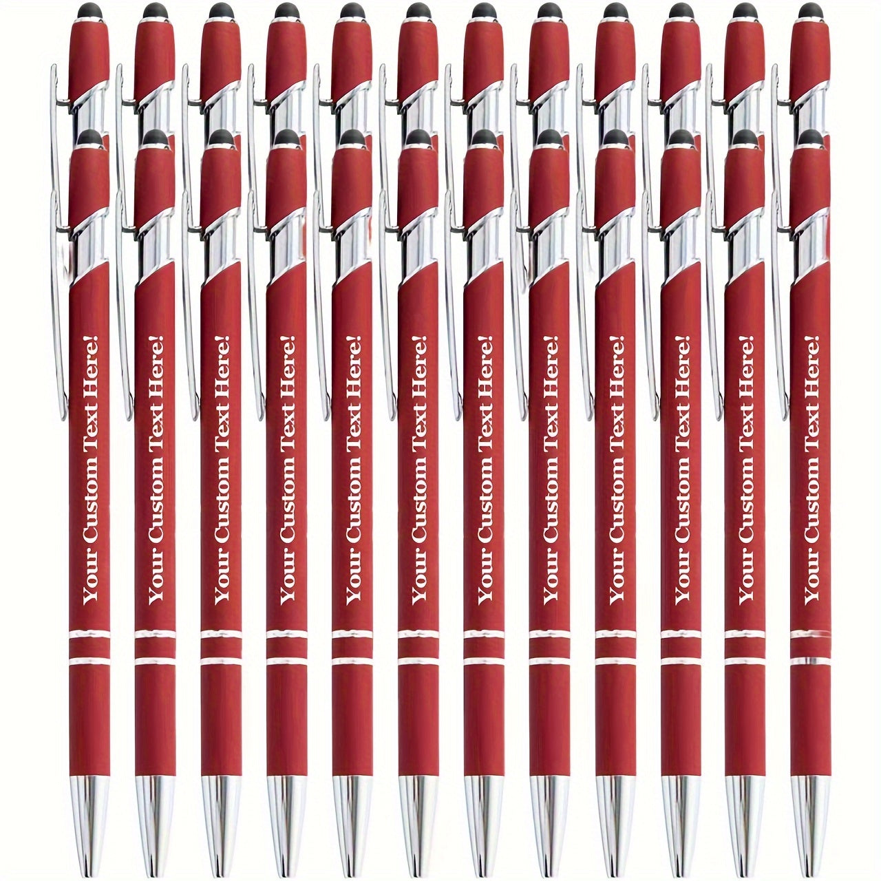 8pcs/16pcs/24pcs Round Metal Retractable Ballpoint Pen Set | Smooth Writing Experience, Medium Tip, Suitable for Office, School, Diary and Art Projects, with Personalized Touch
