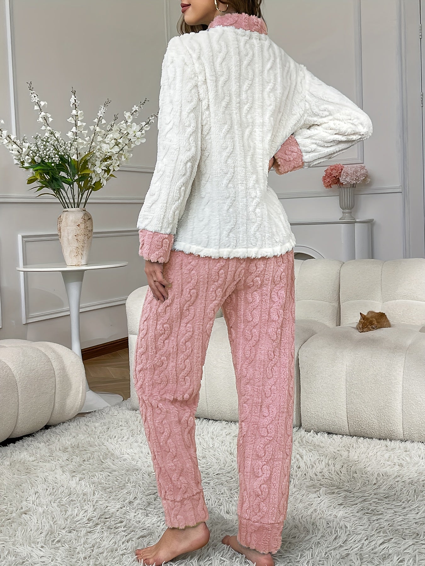 Autumn/Winter New 's Pajama Set, Long Sleeve & Legs