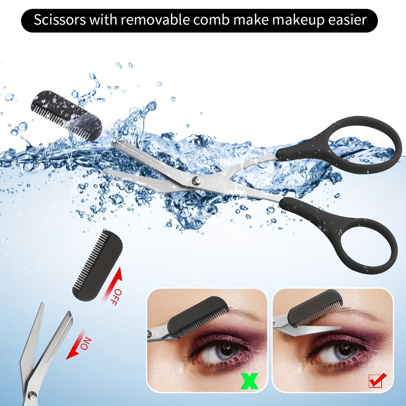 This Is a Versatile Grooming Kit Featuring a Stainless Steel Eyebrow Set That Includes Scissors with a Comb, a Tweezer, And a Razor, Suitable for Both Men And Women. It Is an Unscented Exfoliating Facial Tool And Comes with O