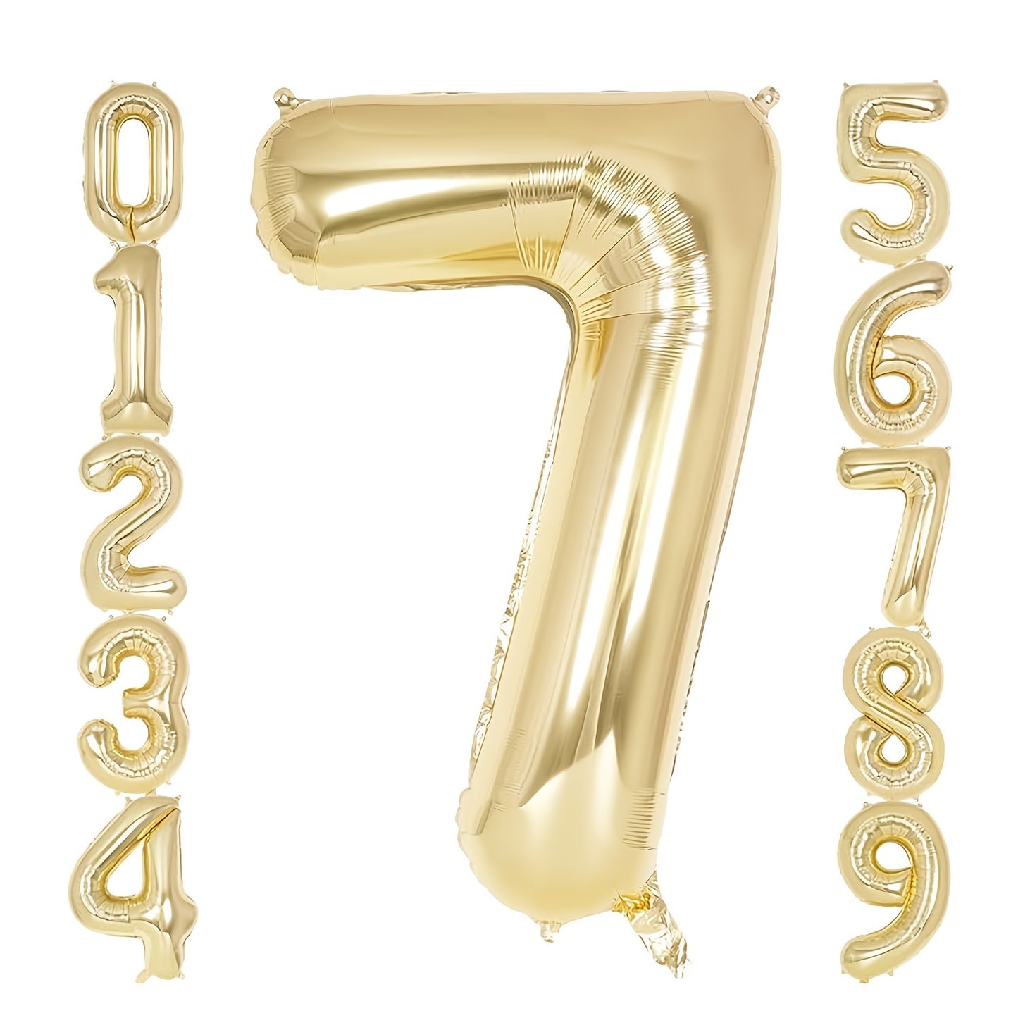 Large 40 Inch Golden Metallic Aluminum Film Balloons - No Electricity Needed Party Decoration for Birthdays, Anniversaries, New Year Celebrations - Suitable for Ages 14+, Set of 1