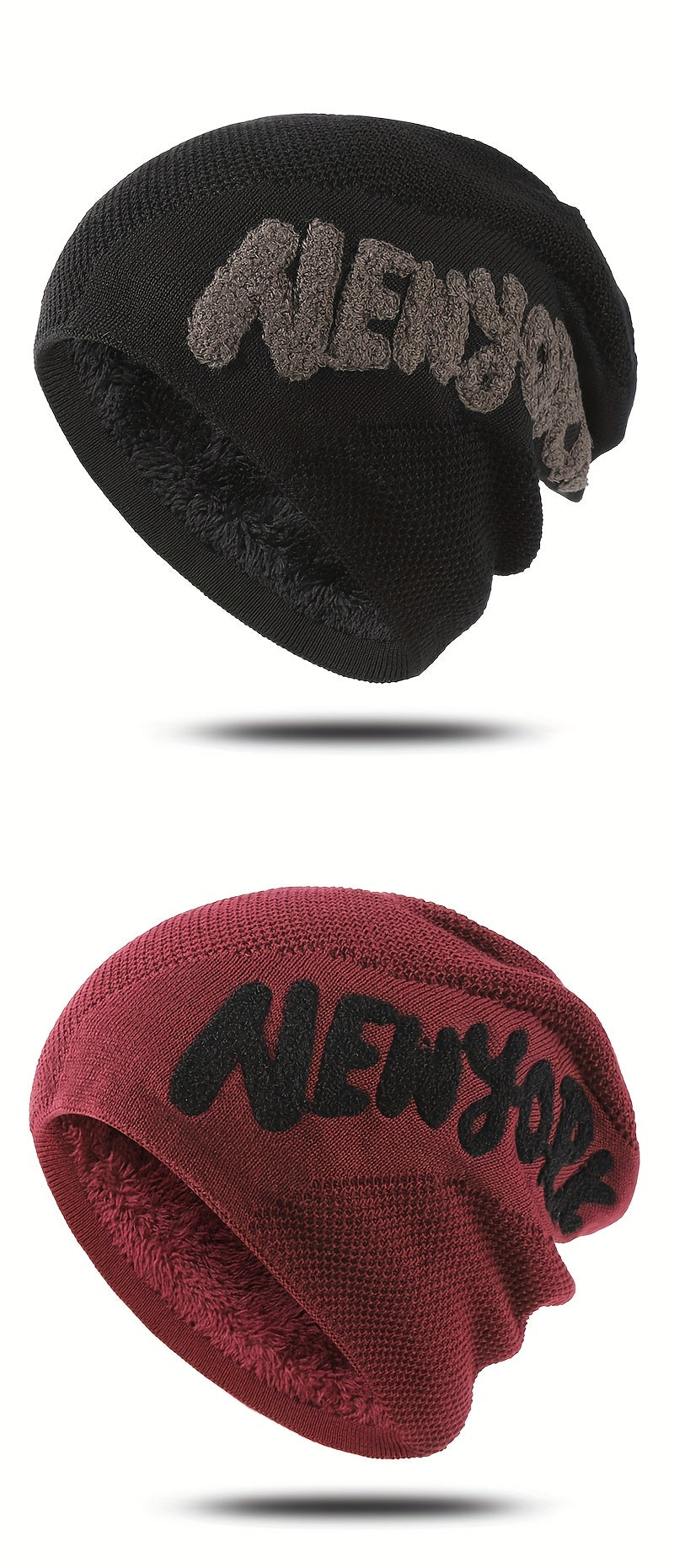 1pc Fashionable Ear Protection Windproof Knit Beanie Hat