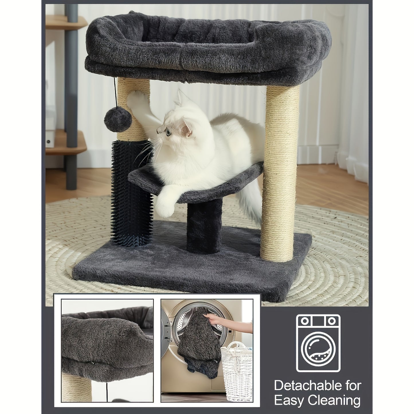 Deluxe Cat Tree Tower with Scratching Post