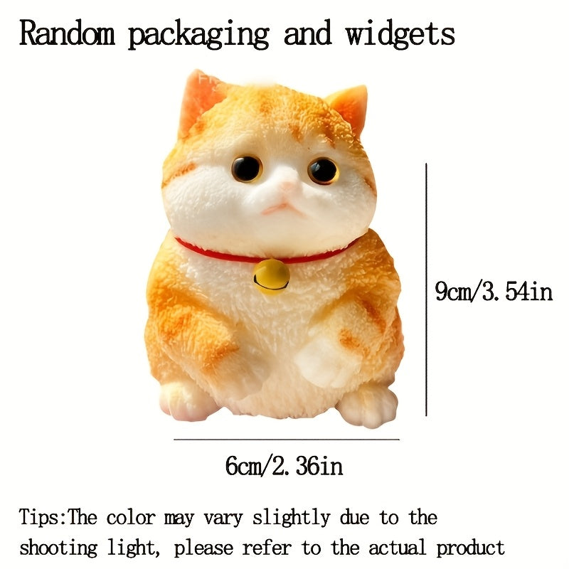 3.54x2.36inch/9x6cm Squishy toy is super cute, take a bite of a chubby big cat, squeeze and shape it with high beauty value. It is a handmade makeup simulation ornament and squeezing toy