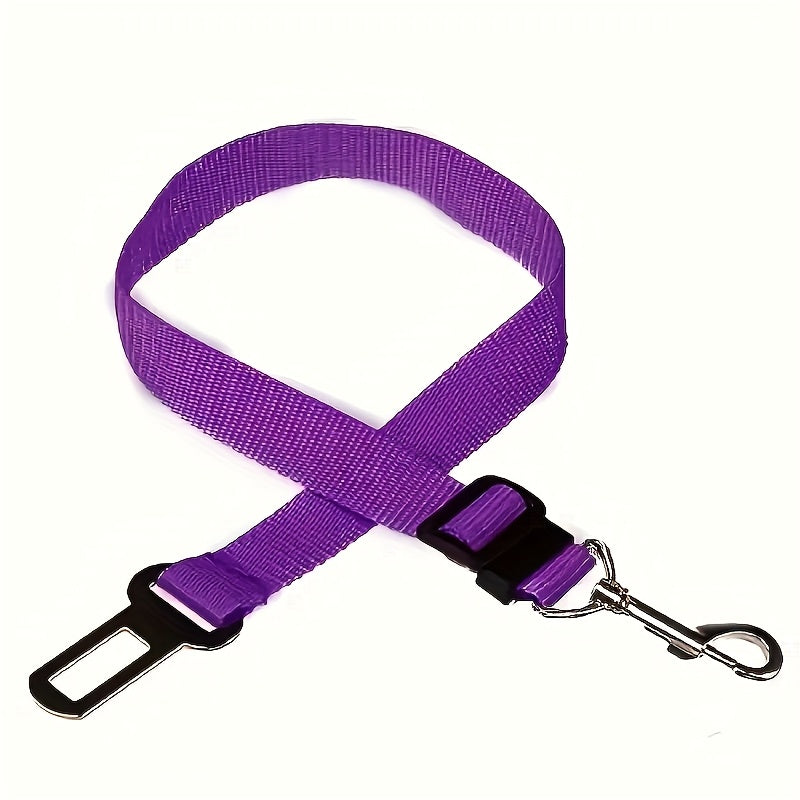 Secure Your Pet in the Car with This Adjustable Harness & Seat Belt Lead Leash!