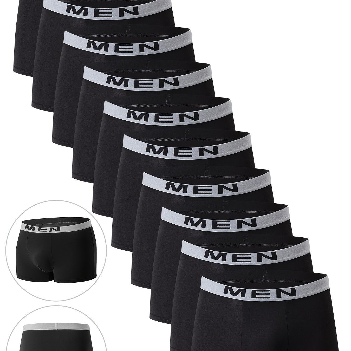 10-Pack Men'S Boxer Briefs - Breathable, Comfortable, Stretchy Underwear.