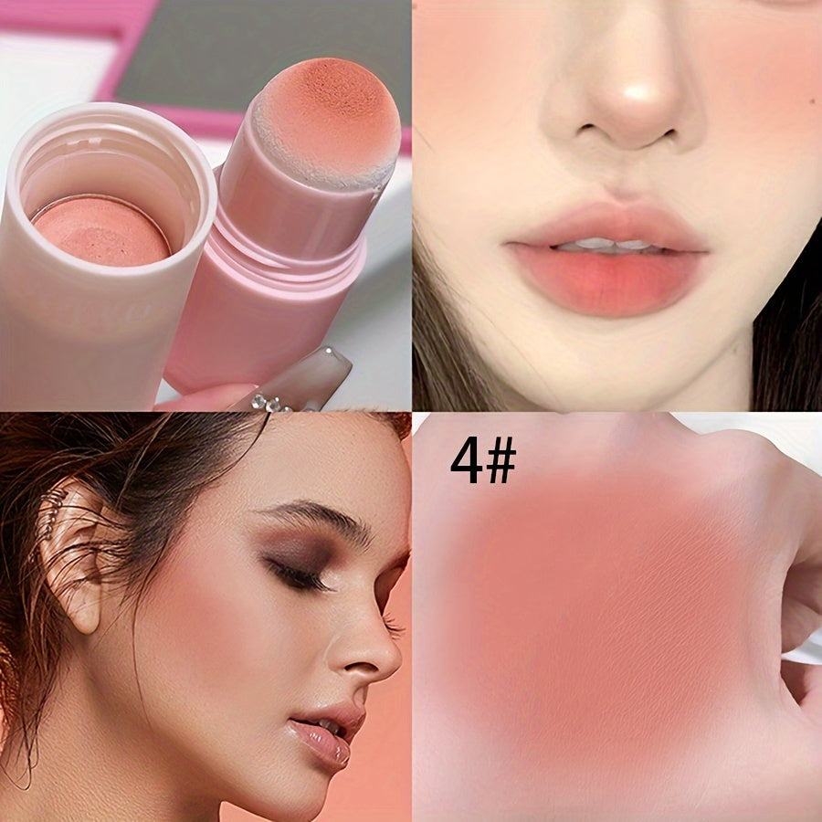 Long-lasting Soft Mist Matte Blush Stick - Waterproof, Cute Natural Supernatural Monochrome Blush
