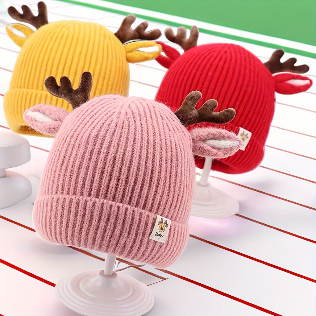 1pc Antler Cute Baby Ear Protection Hat