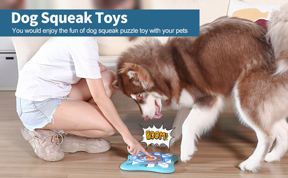 Engaging Dog Puzzle Toy – Treat-Dispensing IQ Booster