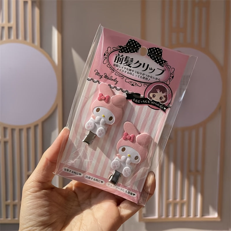 KT Cat Hairpin Bangs Side Clip Melody Cinnamon Dog Traceless Hairpin with Drill Hairpin