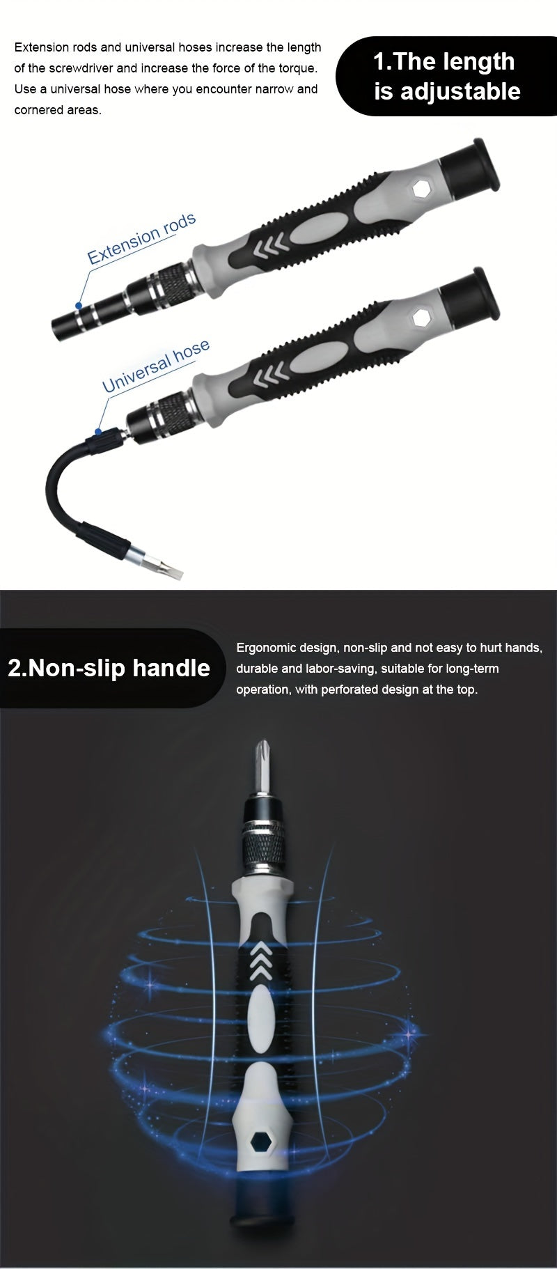 115-in-1 Precision Magnetic Screwdriver Repair Tool Kit