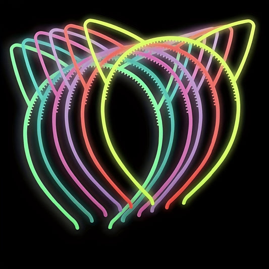 6pcs Glowing Headband Hairband Head Hoop Party Hair Accessories For Women