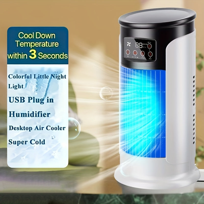 3-in-1 Portable Air Conditioner | Cooler, Humidifier and Cooling Fan, Fashionable for Today's Times, Ideal Gift