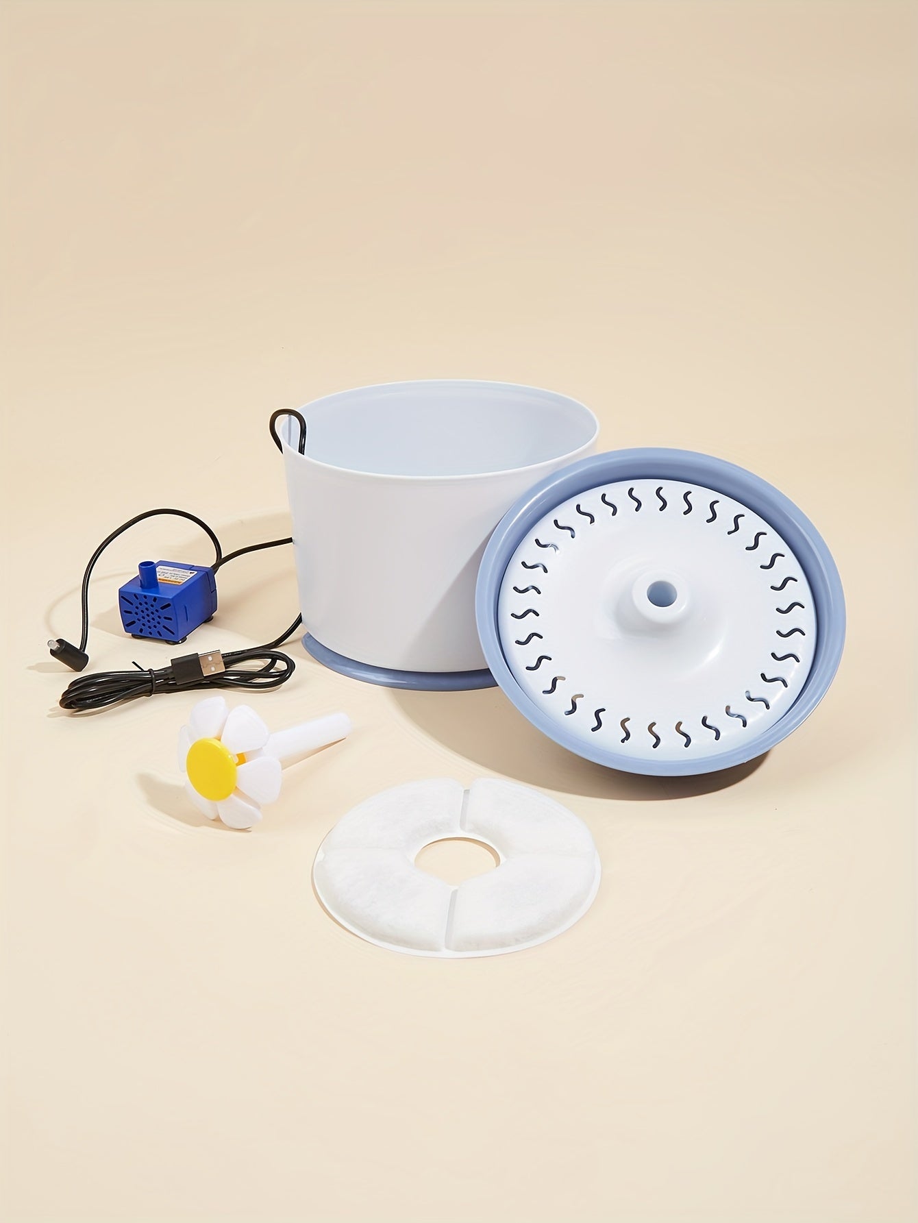 1pc Intelligent Pet Water Dispenser with Automatic Circulation, Purification, Filtration and Bass Water Feeder