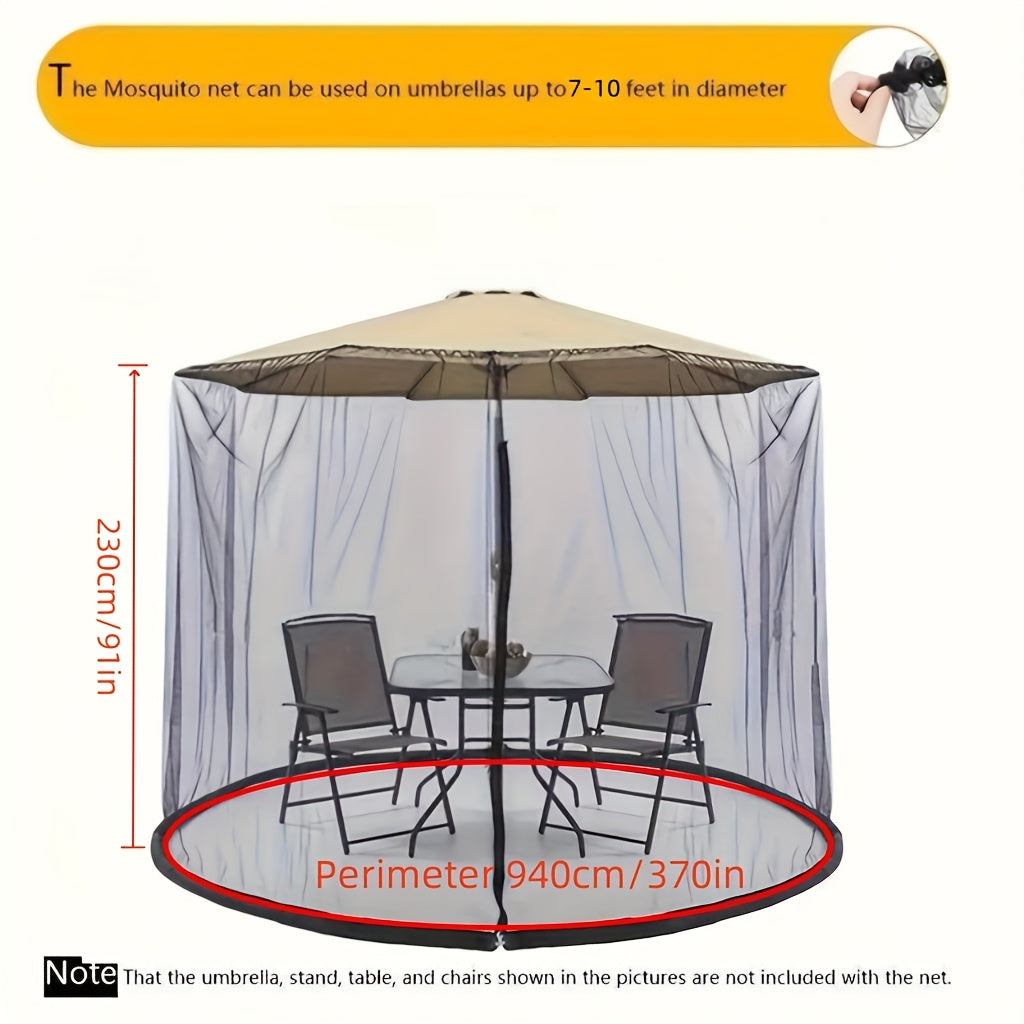 Green Outdoor Mosquito Net with Heavy Water Pipe Base - Durable Polyester, Zipper Single Door, Easy Installation for Beach, Garden, and Camping, Camping Essentials|Elegant Outdoor Setting|Durable Outdoor Netting, Mosquito Net