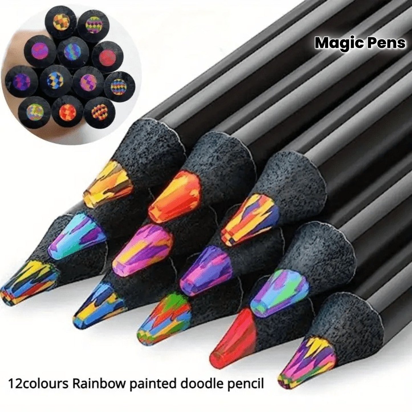 5/10pcs Rainbow Gradient Magic Pens