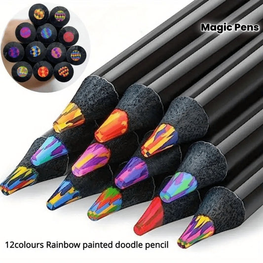 5/10pcs Rainbow Gradient Magic Pens