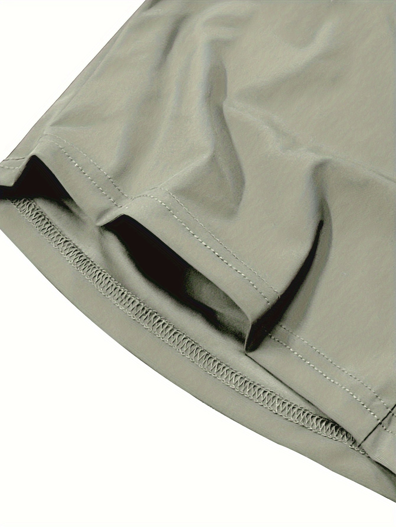 Men's Navy Drawstring Outdoor Shorts with Zippers