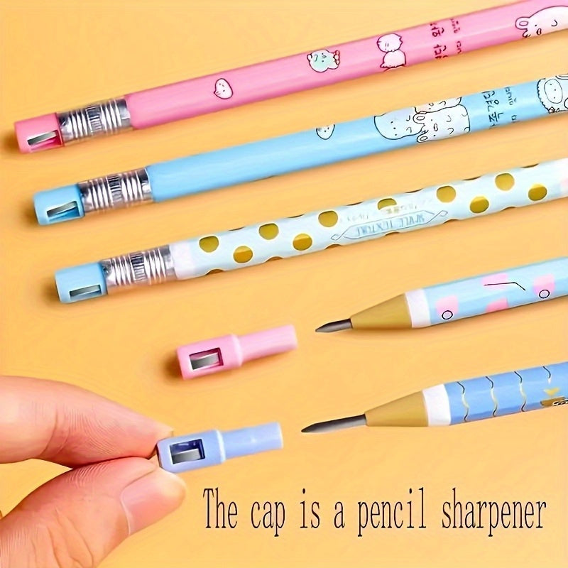 Ergonomic Mechanical Pencils+4/ 8Boxes refills
