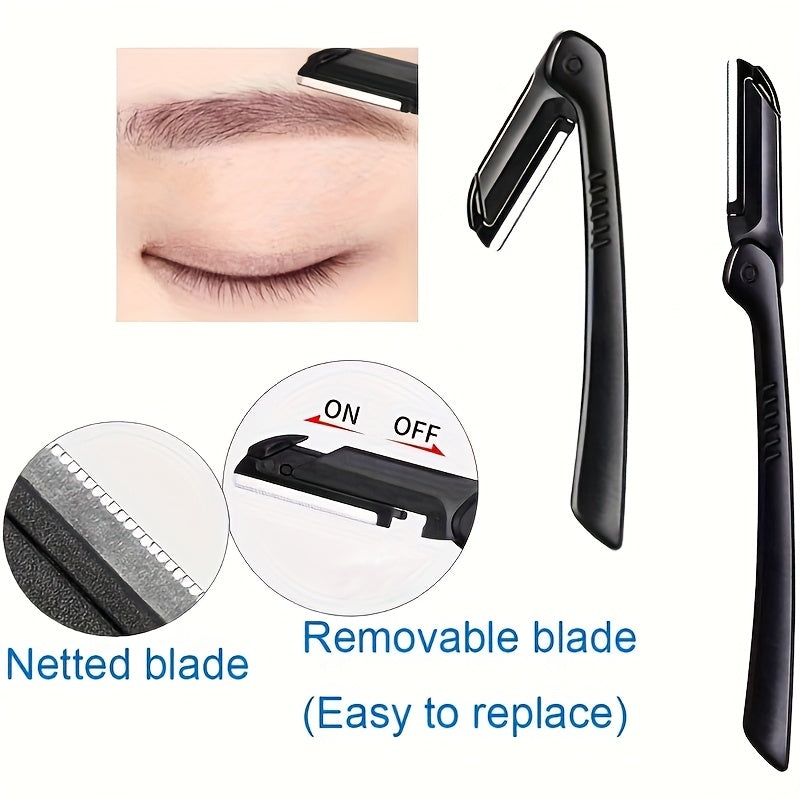 This Is a Versatile Grooming Kit Featuring a Stainless Steel Eyebrow Set That Includes Scissors with a Comb, a Tweezer, And a Razor, Suitable for Both Men And Women. It Is an Unscented Exfoliating Facial Tool And Comes with O