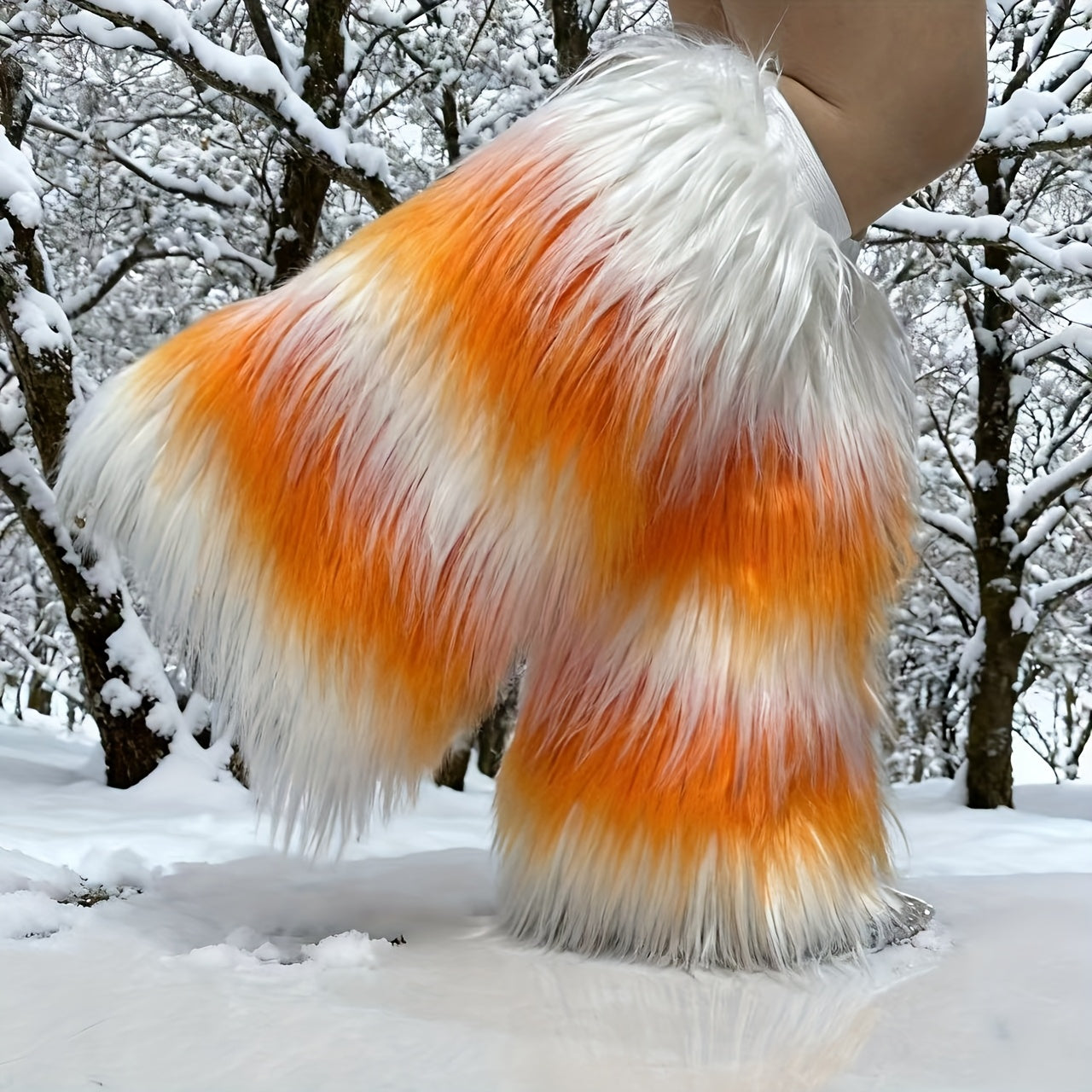 1 Pair of Autumn-Winter Snowscape