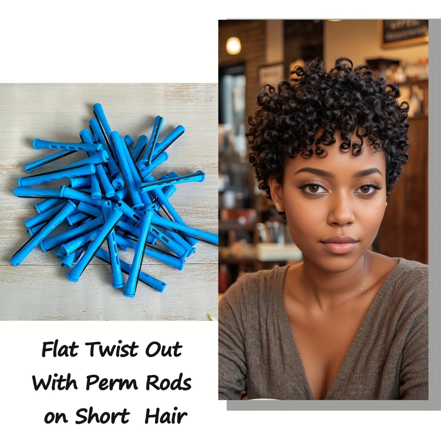 Manual Curling Rods Set, 40pcs/20pcs/10pcs Combination Pack, Perm Rods for Natural Hair, Cold Wave Rods Hair Rollers for Women, Hair Curling Rods for Long Medium Small Hair, Curler Styling DIY Hairdressing Tools,
