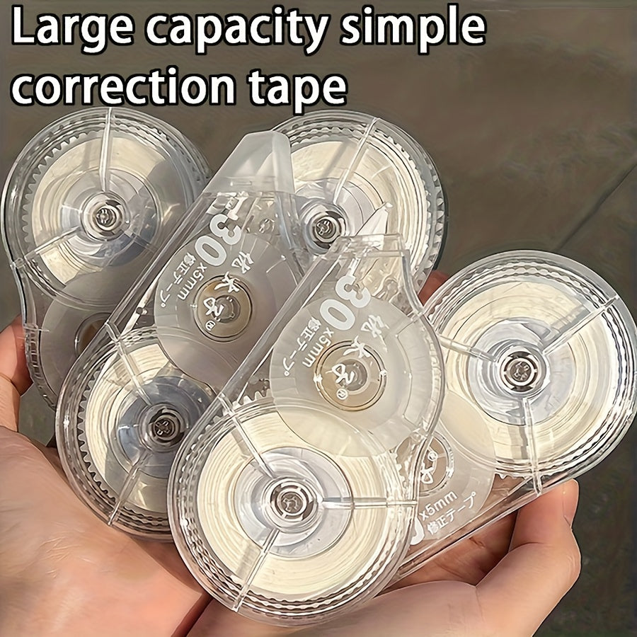 6-Pack Large Capacity Gradient Correction Tape - Smooth, Portable School Supplies for Students, Cute Ins Style, Back-to-School Essentials, Portable Correction Pens, School Supplies Essentials | Gradient Correction Tape | Smoo