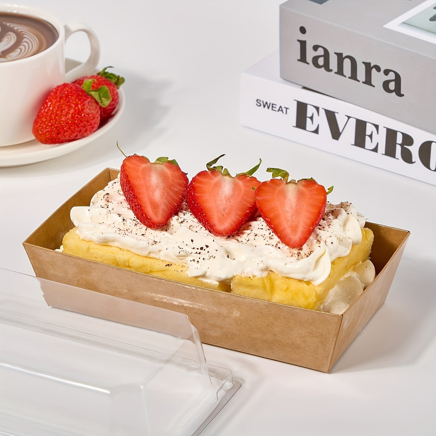 Stackable Baking Boxes 20 Stackable Transparent Plastic Baking Boxes with Lids.