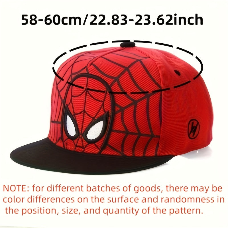 Marvel 1pc Spider-Man Outdoor Breathable Sunshade Baseball Cap Daily Use Duckbill Hat Casual Hat Suitable for Christmas, Valentine's Day, Thanksgiving, Easter and Halloween Perfect Holiday Gift Mood Gift