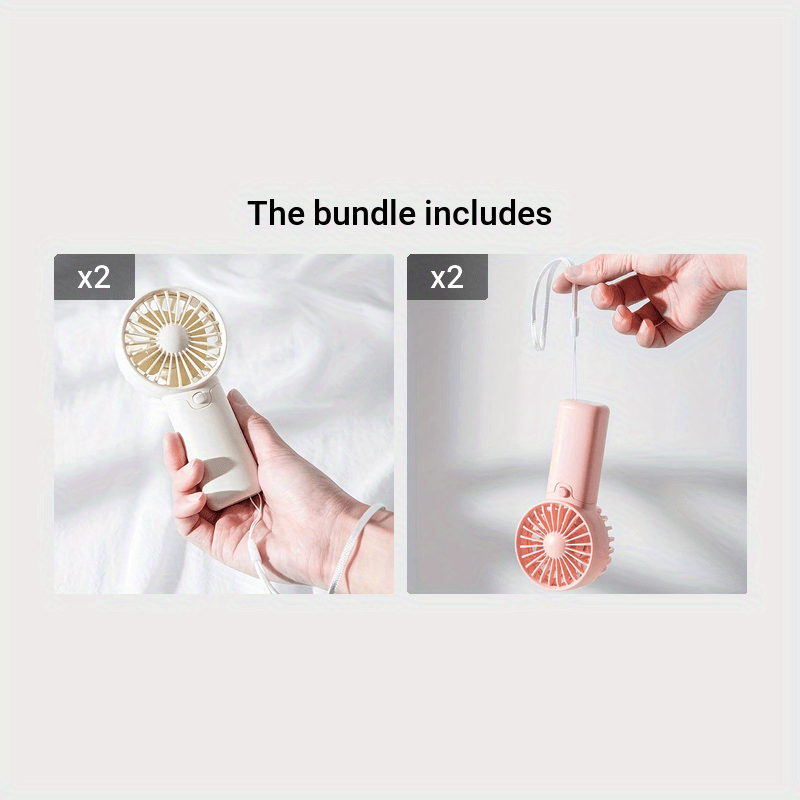 Battery Operated Mini Portable Fan, Lightweight Handheld Fan