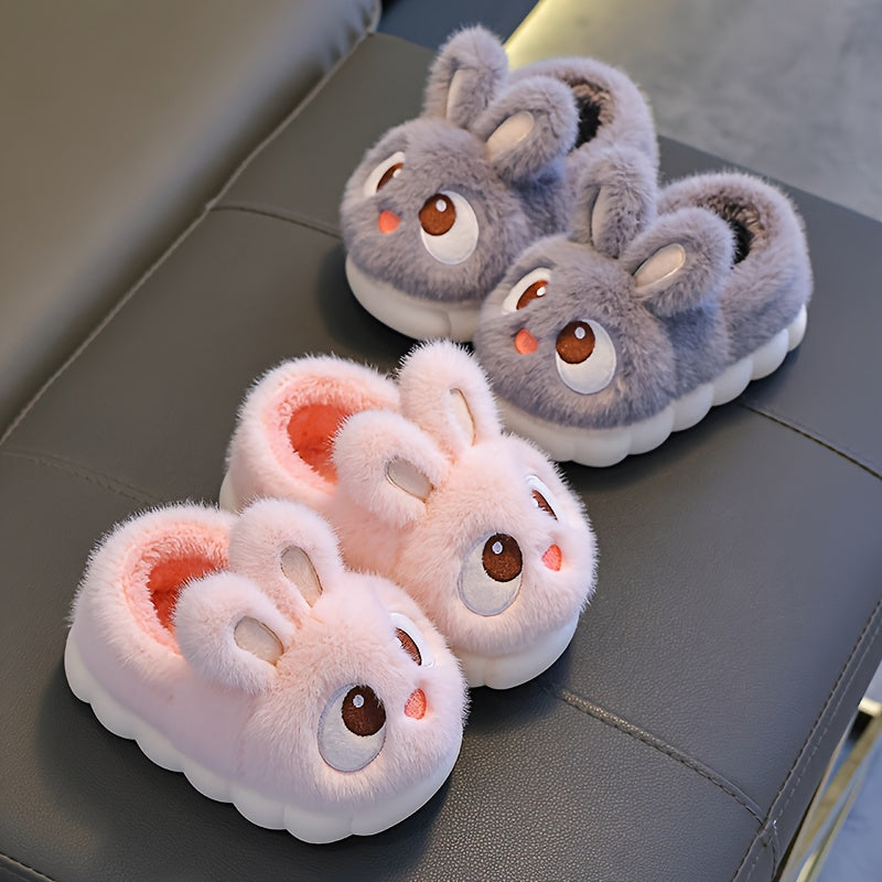 1 Pair Youngsters' Plush Bunny Slippers