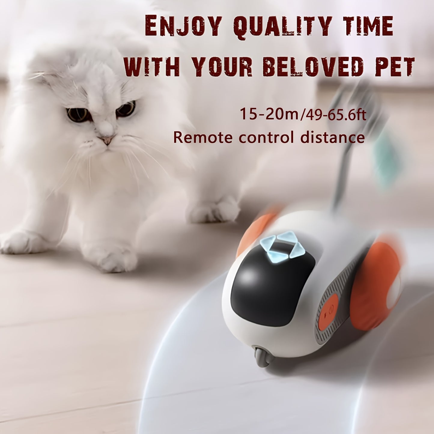 Remote Control/ Autopilot Dual-mode Teasing Cat Toy Electric Car, Teasing Cat Stick, Pet Supplies
