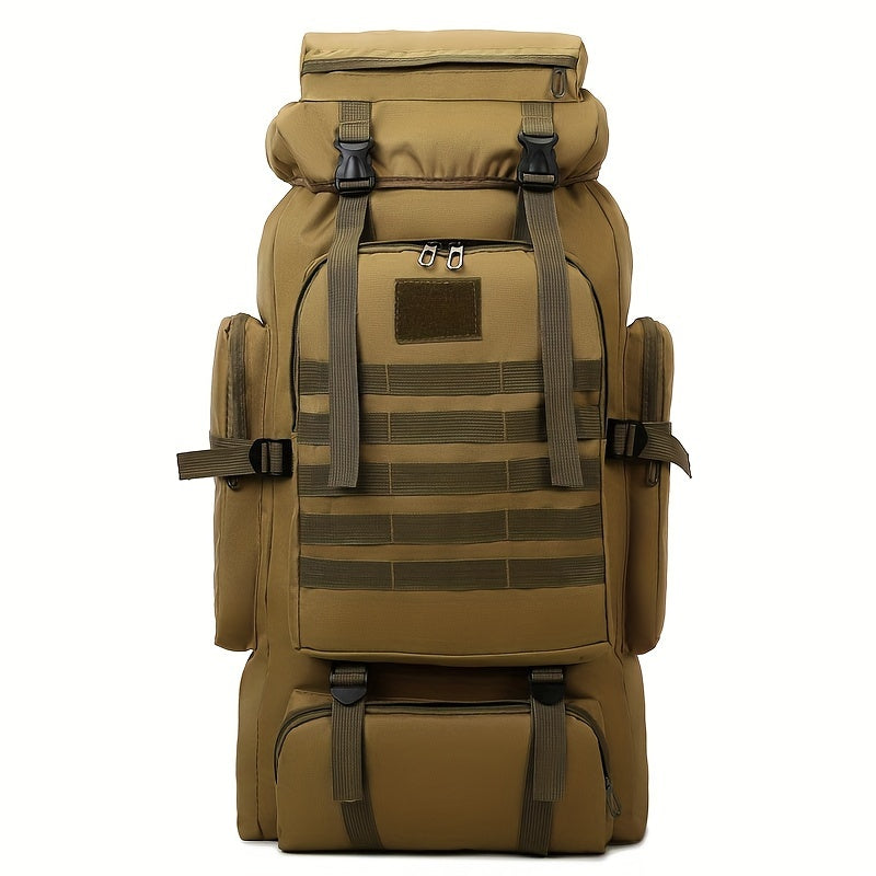 80L Hiking Backpack - Durable Oxford, Adjustable Straps, Multiple Compartments | Ideal for Outdoor Adventures, Camping, Travel