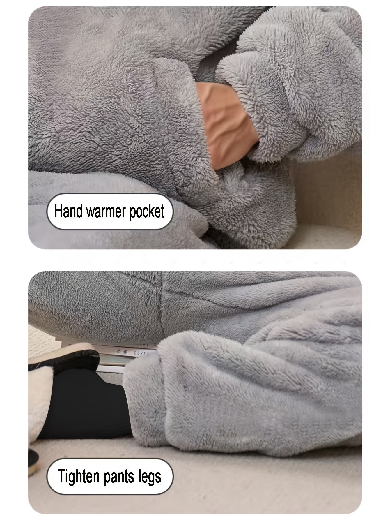 Flannel 2025 Winter New 2-Piece Tiger Embroidered Long Pants Loungewear Set.