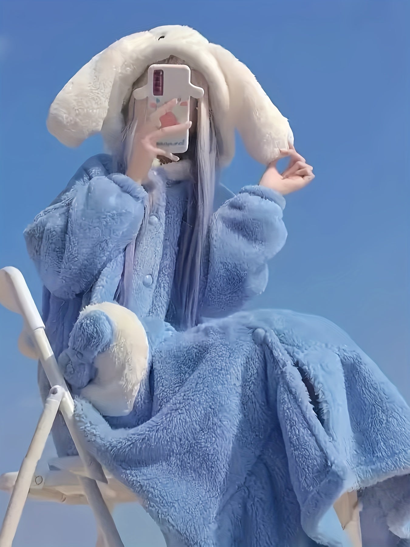 Mother's Day Gift Sanrio New Hello Kitty Women's Autumn Winter Warm Pink Coral Fleece Home Robe.