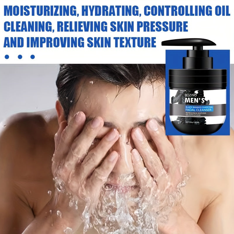 Men’s Charcoal Cleanser, Volcanic Mud, Deep Clean