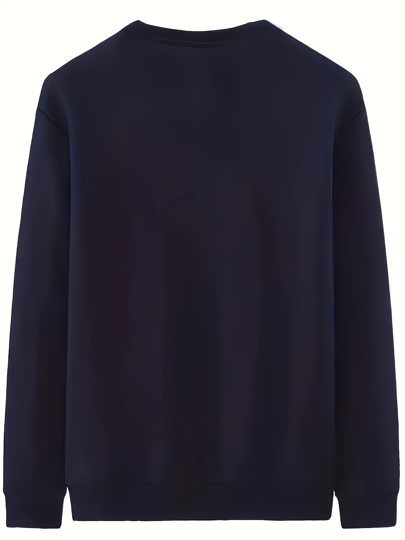 Men's Winter Fleece-Like Sweater Vest Jacket - Thickened Round Neck Long Sleeve Inner Layer, Machine Washable.