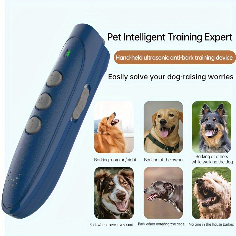Ultrasonic Dog Bark Deterrent, Dog Barking Device, Gentle And Effective, Indoor/Outdoor Training And 3 Modes