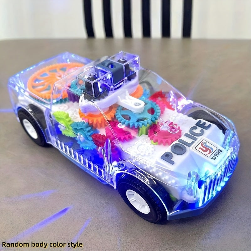 Multi-Functional Toy Car Bus with Flashing Lights & Moving Part