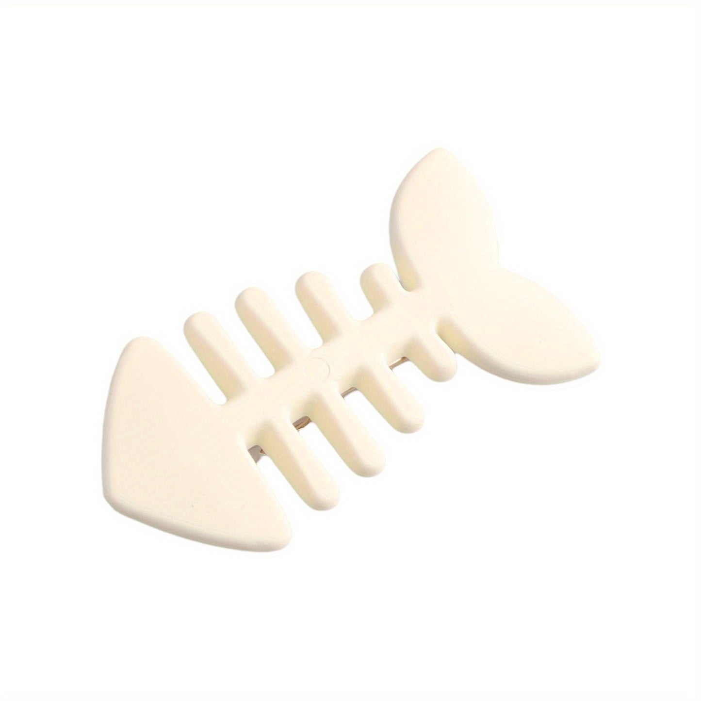 Simple Milk Tea Color Fishbone Hairpin Girl Cute Bangs Barrettes Sweet Side Hairgrips Temperament Duckbill Clip Hair Accessories