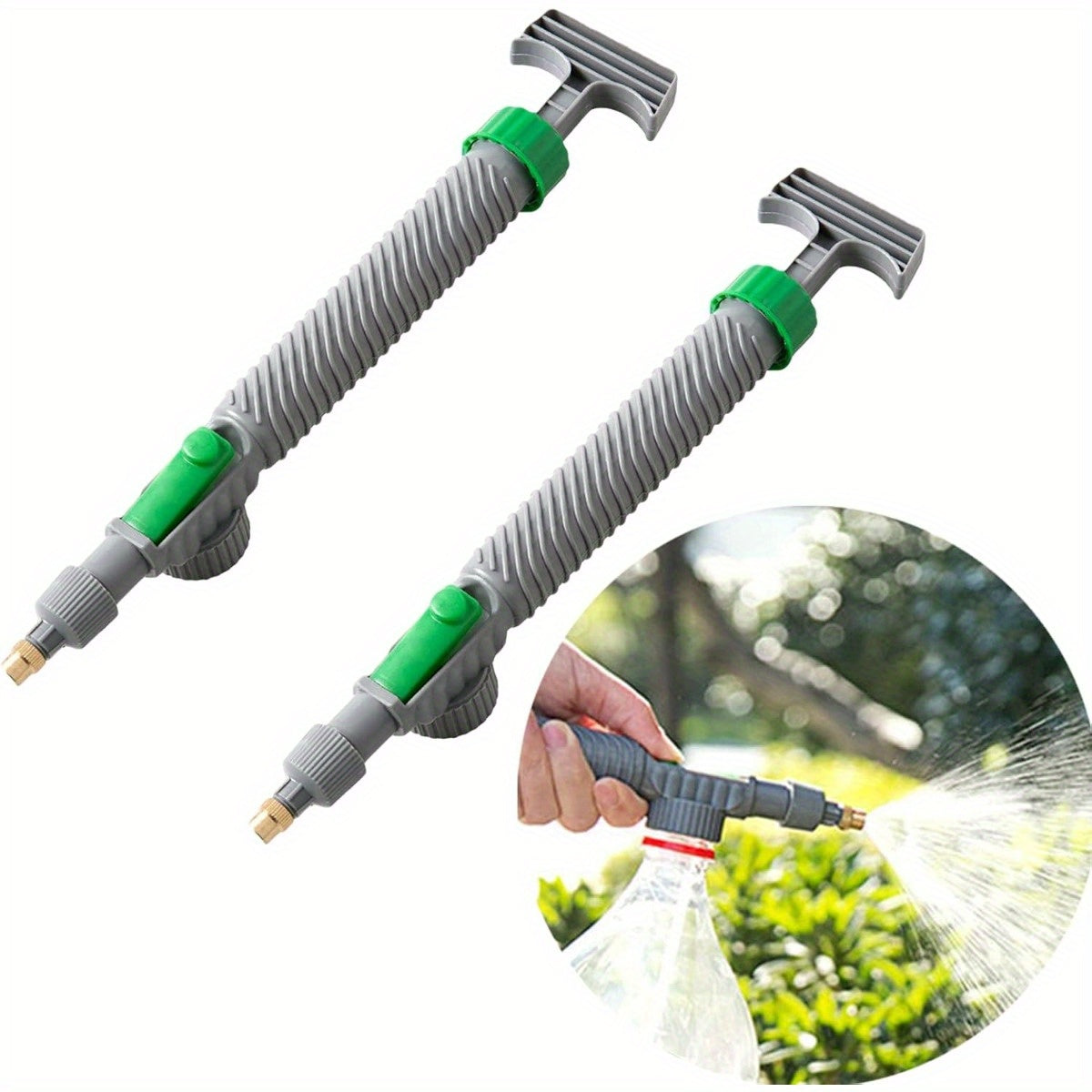 1/2pcs Adjustable Drink Bottle Sprayer, High Pressure Air Pump Manual Sprayer, Portable Magic Sprayer, Bottle Cap Sprinkler, Garden Watering Tool for Watering and Spraying Fertilizer