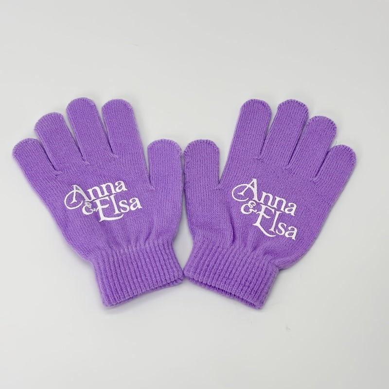 3pcs Knit Hat Set - Knitted Scarf and Gloves, Beanie