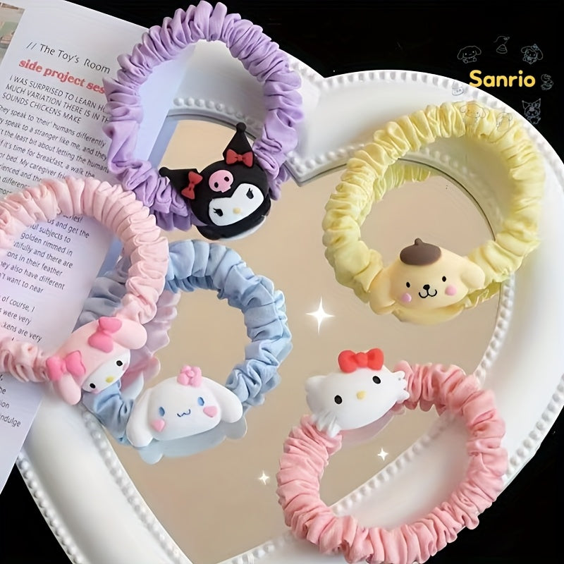 10pcs Sanrio Cartoon Hair Ties