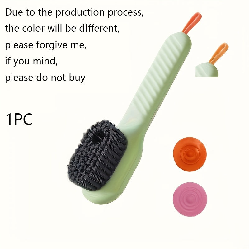 Liquid Dispenser Shoe Brush, Soft Bristles, Multi-Functional Cleaner