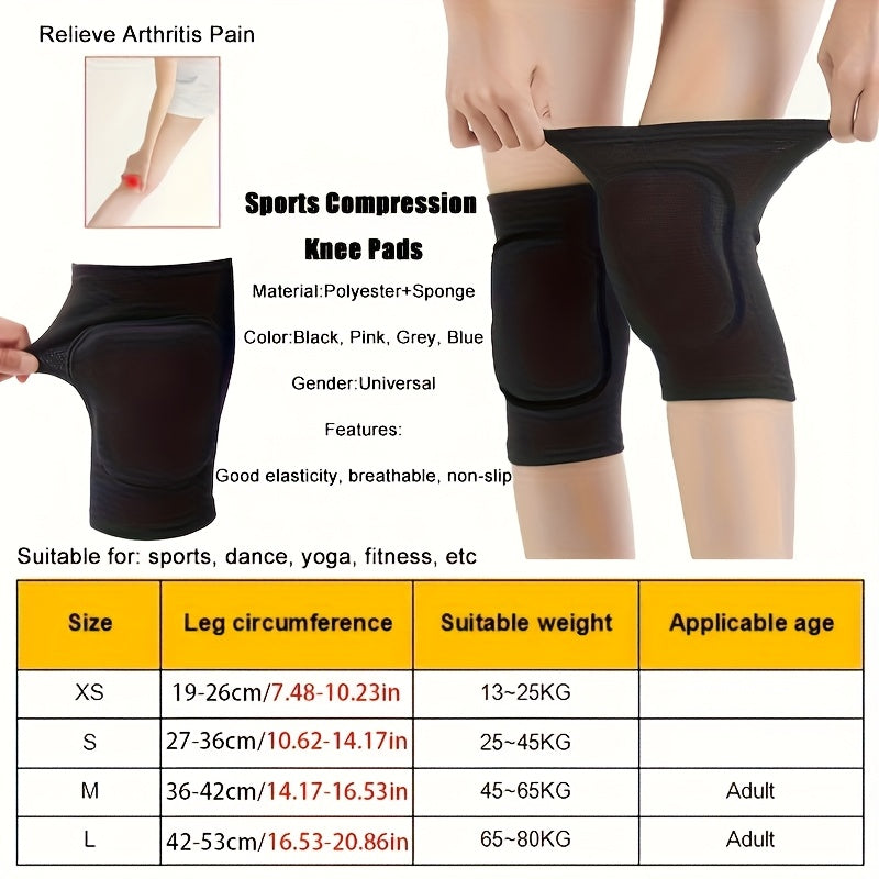 Breathable Non-Slip Fitness Knee Pads for Training