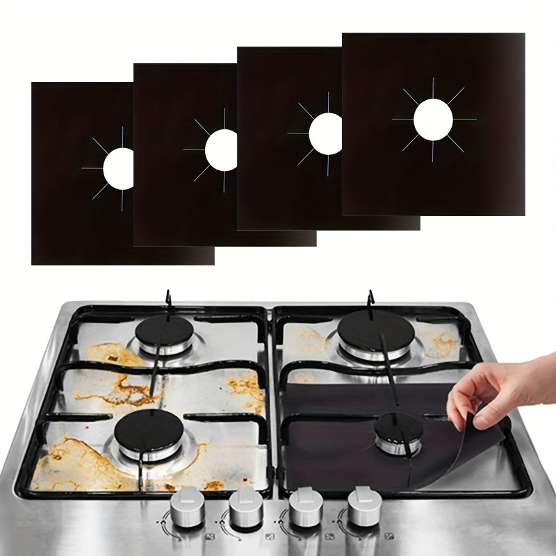 4pcs Teflon Kitchen Coal Stove Mat Set