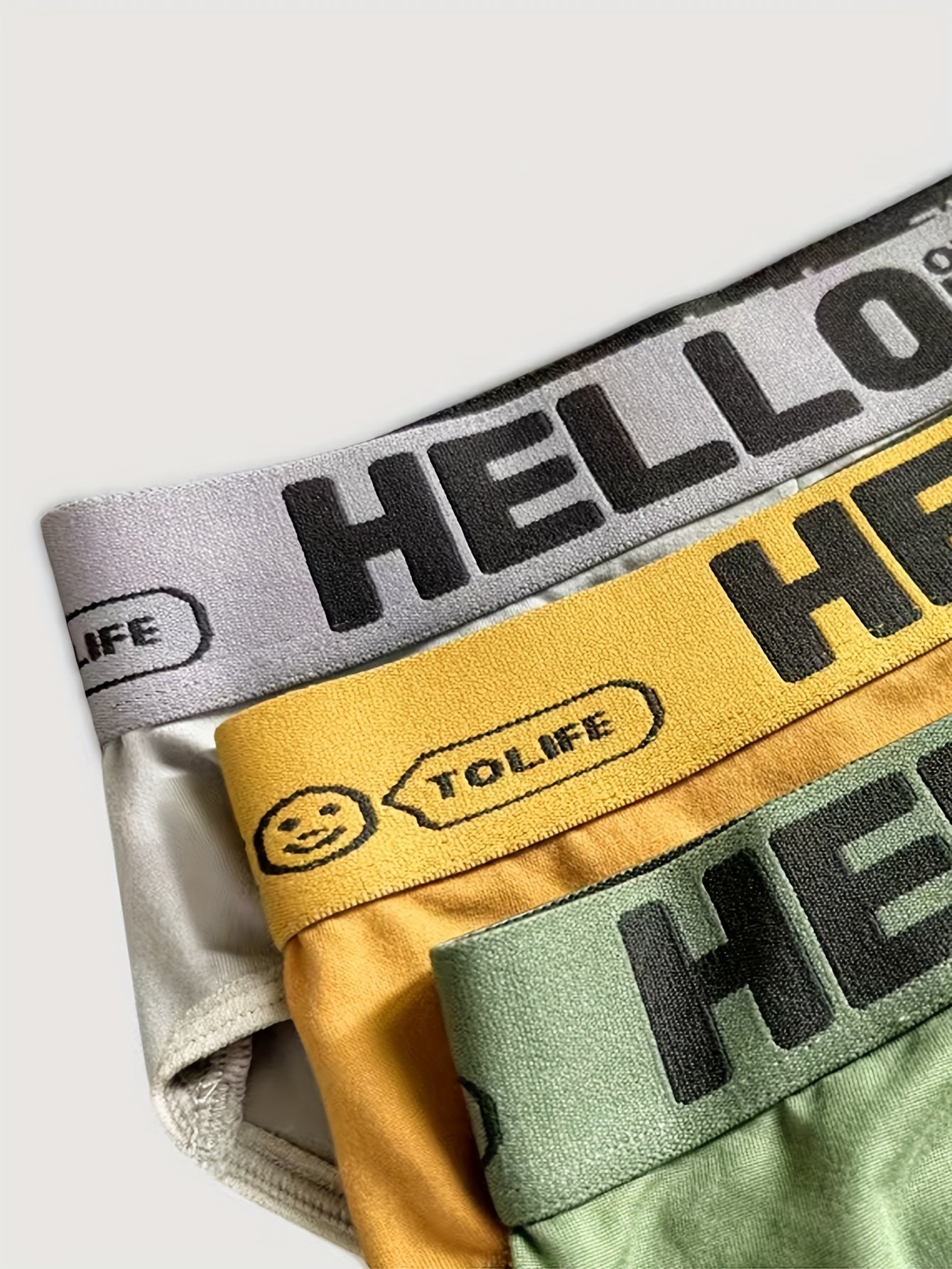 [High Elasticity Men's Briefs] 10pcs Men's Briefs - High Elasticity, Breathable Underwear.