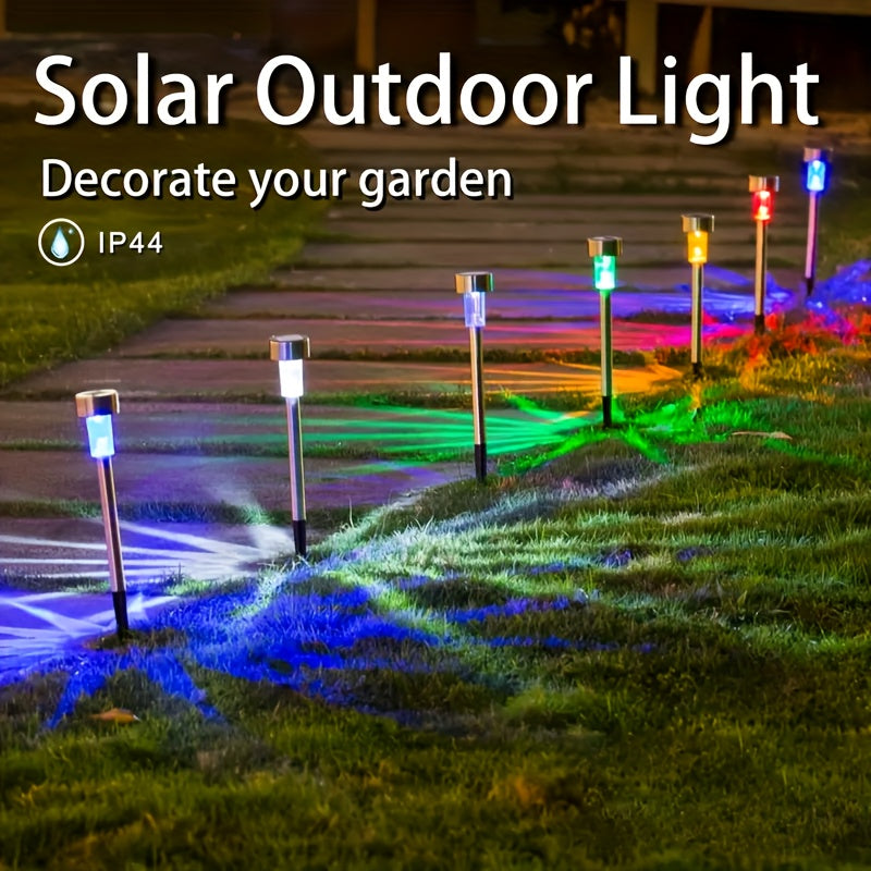 10pcs Solar LED Pathway Lights for Outdoors